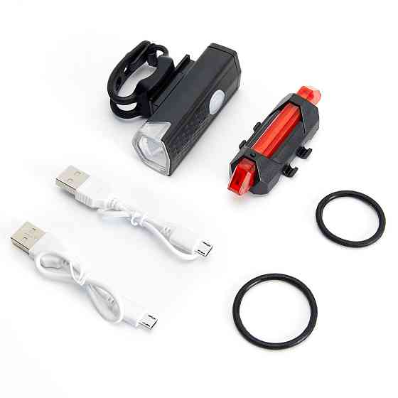 Велосвітло комплект USB LED XPE AC Prof BL2029 Київ