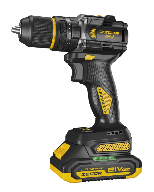 Аккумуляторный шуруповерт ZEGOR CDPP-21BLH-170 (аккум 21V 4.0Ah и зарядка) Киев - изображение 3
