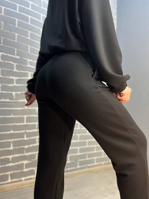 Штани жіночі No Matter What 1558 спортивні джоггери знизу манжет біфлекс чорні, чорний, S Київ - фото 7