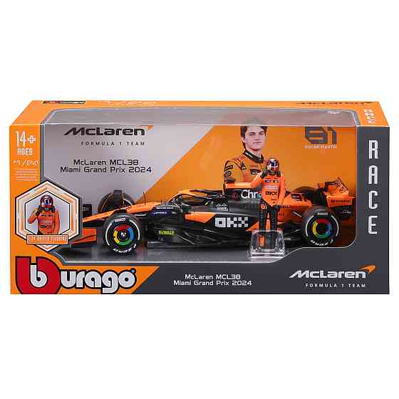 Автомодель з фігуркою - McLaren MCL38 (1:24) Дніпро
