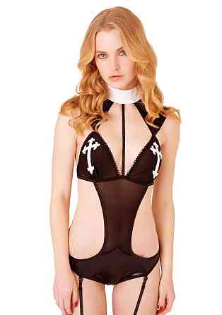 Костюм для рольових ігор Монашка Daring Intimates, чорний, S/M Sex Aura Київ