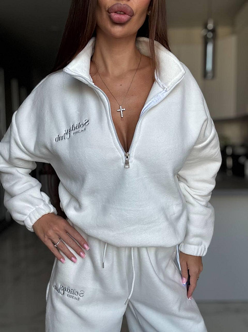 Жіночий костюм з фліс-полару, з вишивкою Одеса - фото 1