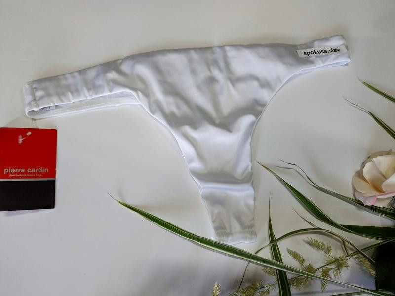 Комплект білизни pierre cardin 4106 білий атлас з мереживом 80С Славута - фото 5