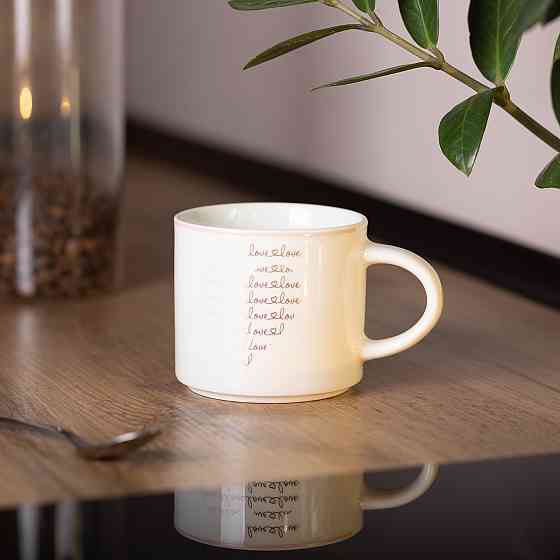 Кружка порцелянова 350 (мл) для кави та чаю Біла RX-N240126W Коломия