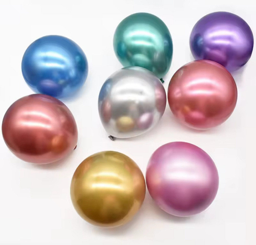 Шарики латексные ассорти хром 5'' 12см Киев - изображение 2