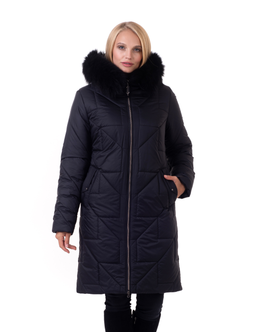 Пуховик жіночий чорний нова колекція 160 Київ - фото 1