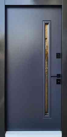 Вхідні металеві двері Страж Slim S 870х2050 мм антрацит Ліві Київ