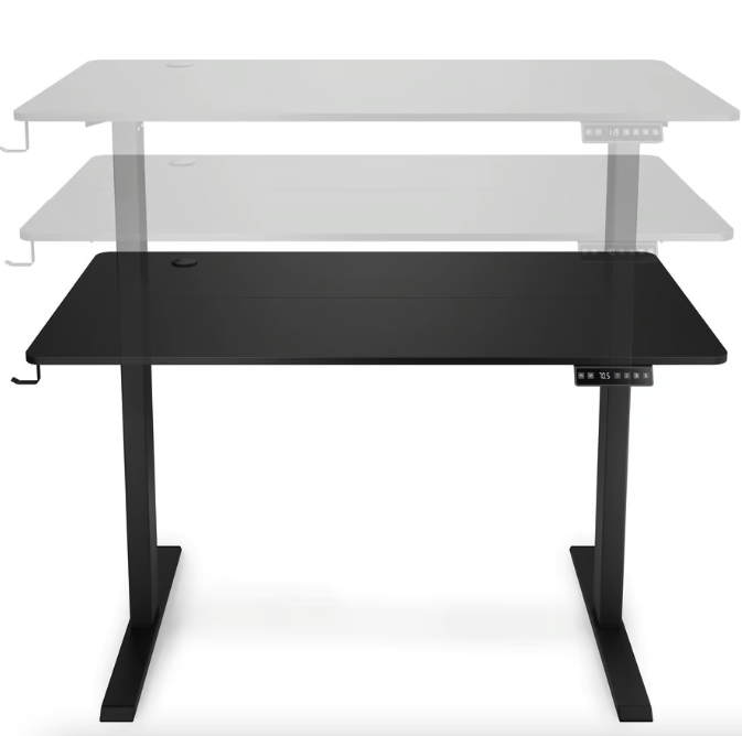 Компьютерный стол Amone с электрической регулируемой высотой черный Игровой для компьютера Стол для работы Киев - изображение 4