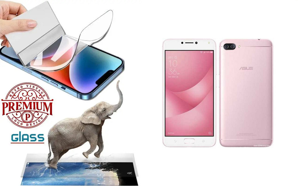 Полиуретановая пленка Asus ZenFone 4 Max Pro ZC554KL, Premium, толщина 0,2 мм Киев - изображение 1
