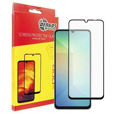 Стекло защитное Dengos Full Glue iPhone 16 Plus (black) (TGFG-368) Винница