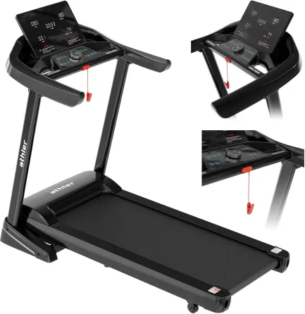 Беговая дорожка Athler Regulowana Bieżnia Elektryczna 18Km/H Impala 70 Czarna Киев