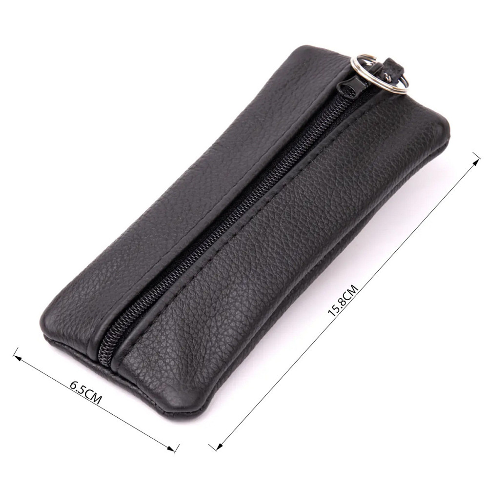 Вместительная ключница кожаная Shvigel 15310 Черная Киев - изображение 3