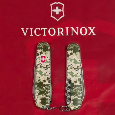 Нож Victorinox Spartan Army 91 мм Піксель + Лого (1.3603.3_W3941p) Винница - изображение 6