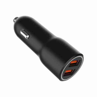 Зарядное устройство Gembird 2xUSB-A (18W QC3.0) black (TA-UC-A2QC36-CAR-01) Винница