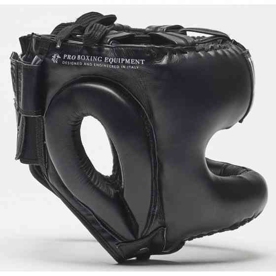 Боксерський шолом з бампером Leone Greatest Black L/XL професійний захист для боксу та ММА Київ