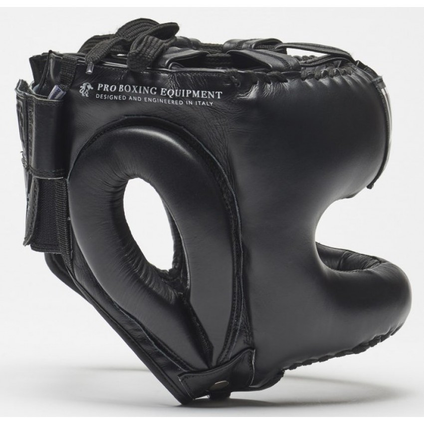 Боксерский шлем с бампером Leone Greatest Black L/XL профессиональная защита для бокса и ММА Киев - изображение 3