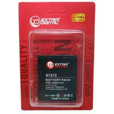 Аккумуляторная батарея Extradigital Samsung Galaxy Ace 3 Duos (1500 mAh) (BMS6298) Винница