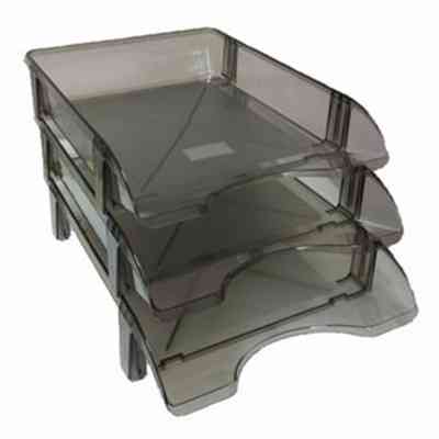 Лоток для паперів КіП горизонтальний, димчастий (TRAYH-KIP-LG-06-D) Вінниця