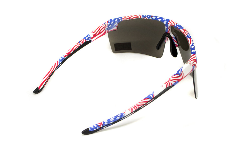 Окуляри захисні Global Vision Onyx USA Flag (gray), сірі в оправі прапор США Запоріжжя - фото 9