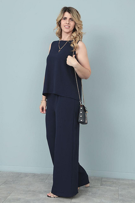 Літній костюм зі штанами палаццо "Stellar" оптом | Батал | Розпродаж моделі Київ - фото 3