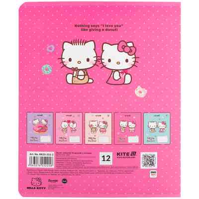 Тетрадь Kite Hello Kitty, 12 листов, клетка (HK25-232-2) Винница