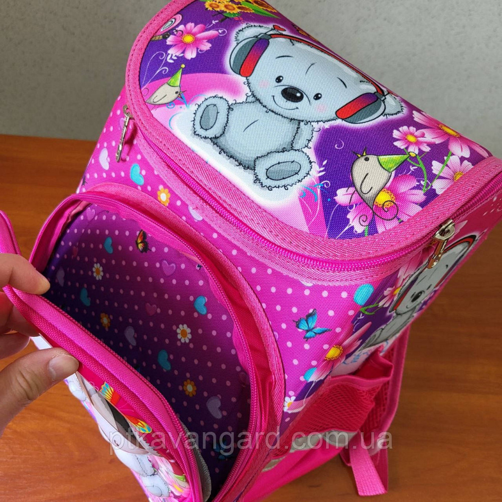 Школьный портфель каркасный для девочки 1 класс 