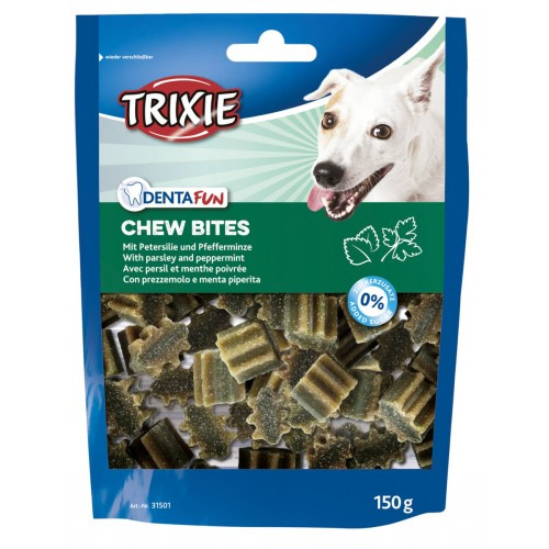 Лакомство Trixie Denta Fun Chew Bites, Parsley/Peppermint для собак кусочки с петрушкой и мятой 150 г Киев - изображение 1