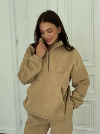 Теплый спортивный костюм женский на флисе поларTEDDY Беж S Харьков