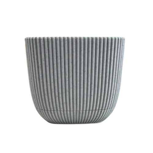 Вазон Mergan 0,27л квадратний сірий ELIF Житомир - фото 4