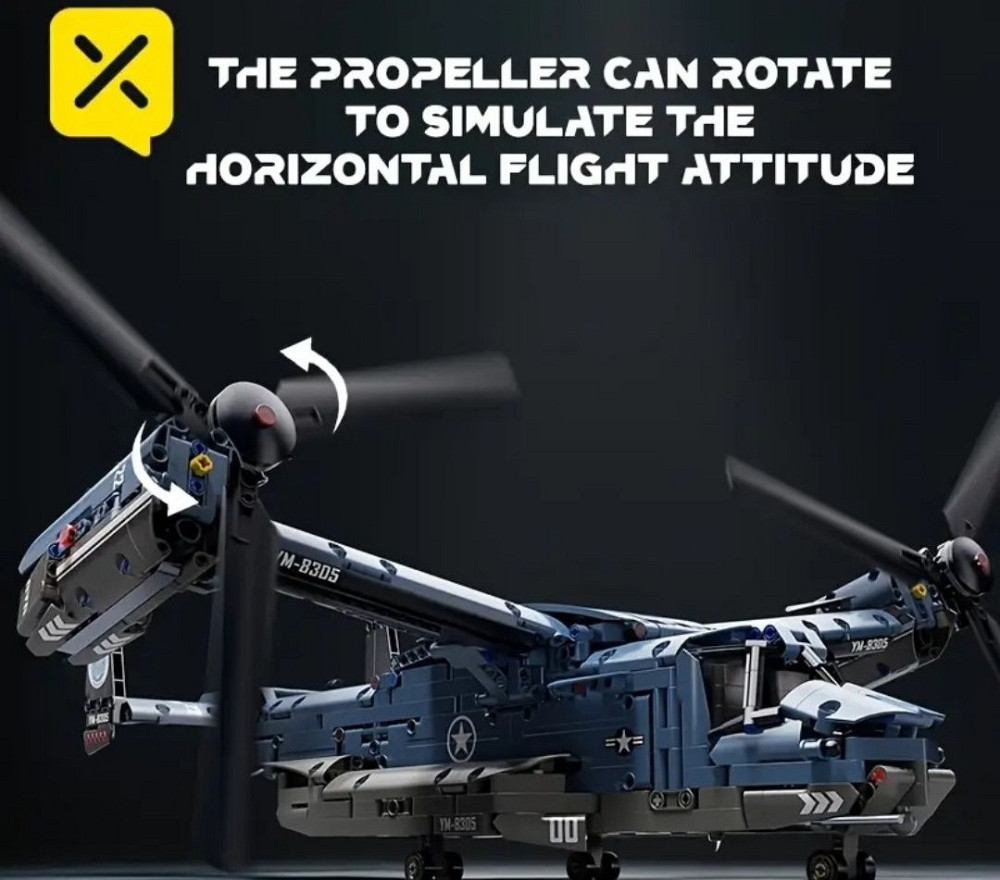 Конструктор великий вертоліт літак 1486 деталей Lego Toylinx. Харків - фото 1