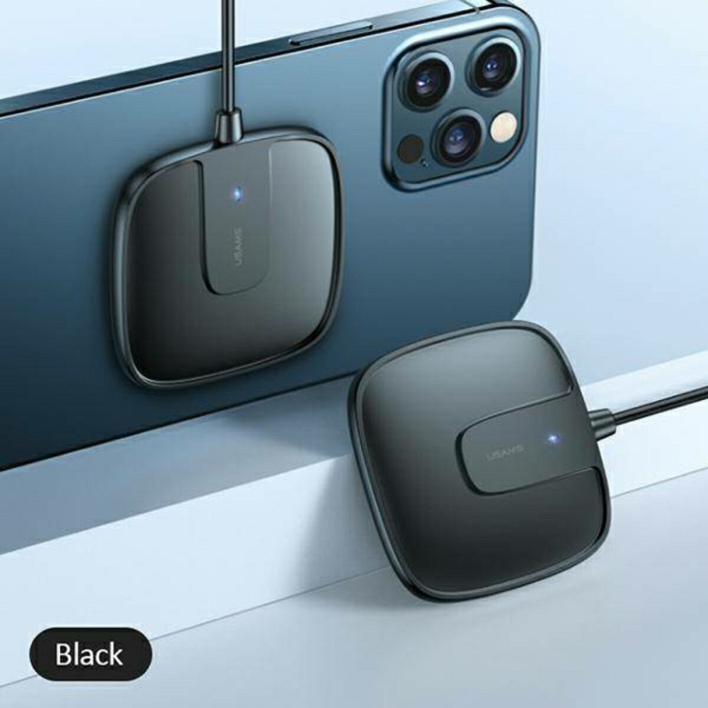 БЗП Usams US-CD159 W1 Extra-thin Magnetic Fast Wireless Charger 15W (Max) Black Киев - изображение 2