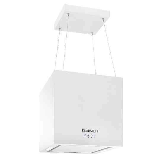 Люстра острівна витяжка 596 м3/год LED-панель EEC A біла (Німеччина, читати опис) Рівне