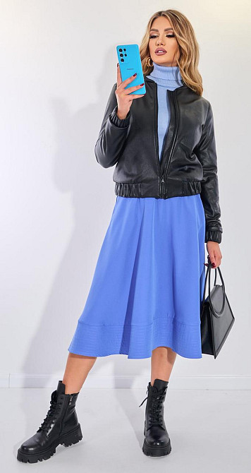 Яскрава куртка з екошкіри (42) Київ - фото 6