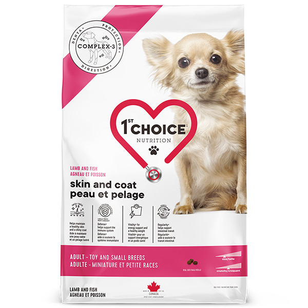 1st Choice Adult Toy and Small Skin and Coat ФЕСТ ЧОЙС ВЗРОСЛЫЙ МИНИ ЯГНЕНОК РЫБА сухой суперпремиум корм для собак мини и малых пород Киев - изображение 1