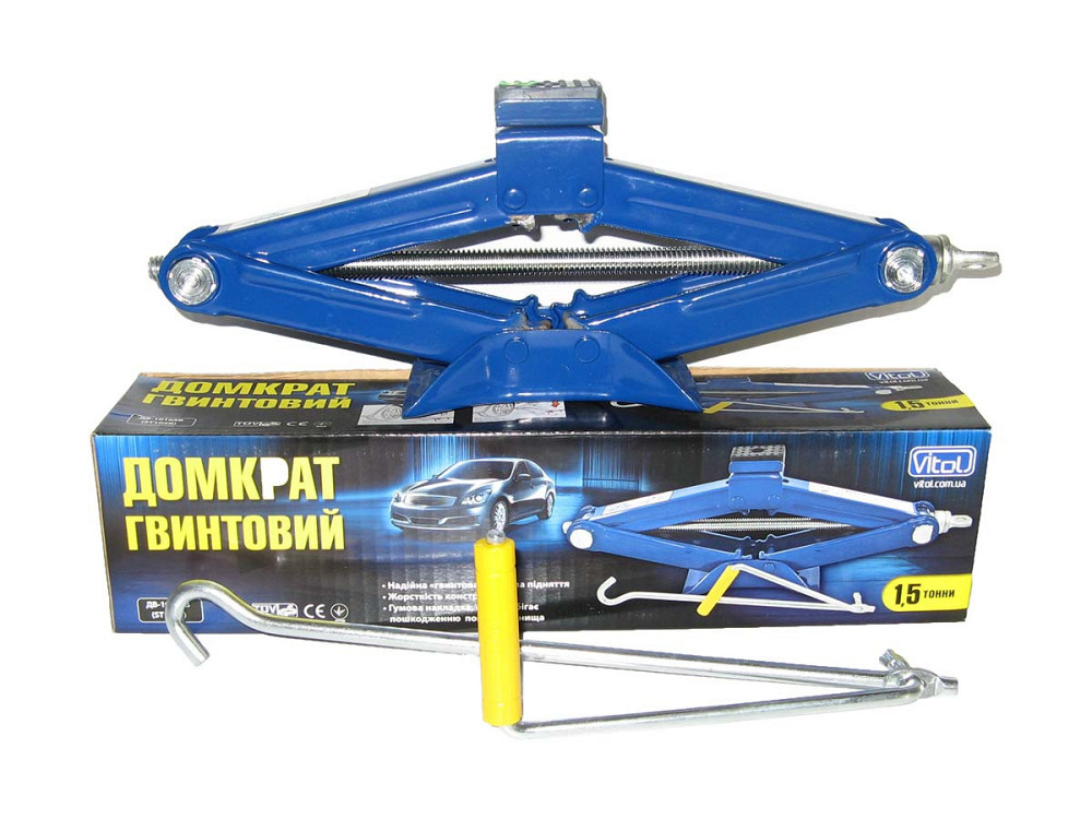 Домкрат ромб 1.5т выс.390мм Винница - изображение 1