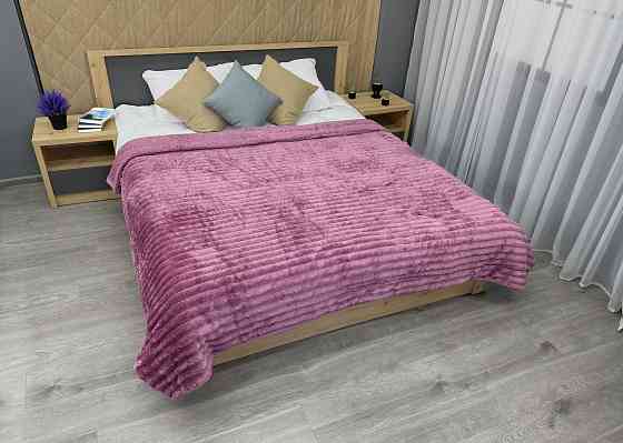 Плед 200х230 см (+-10см) на овчине 