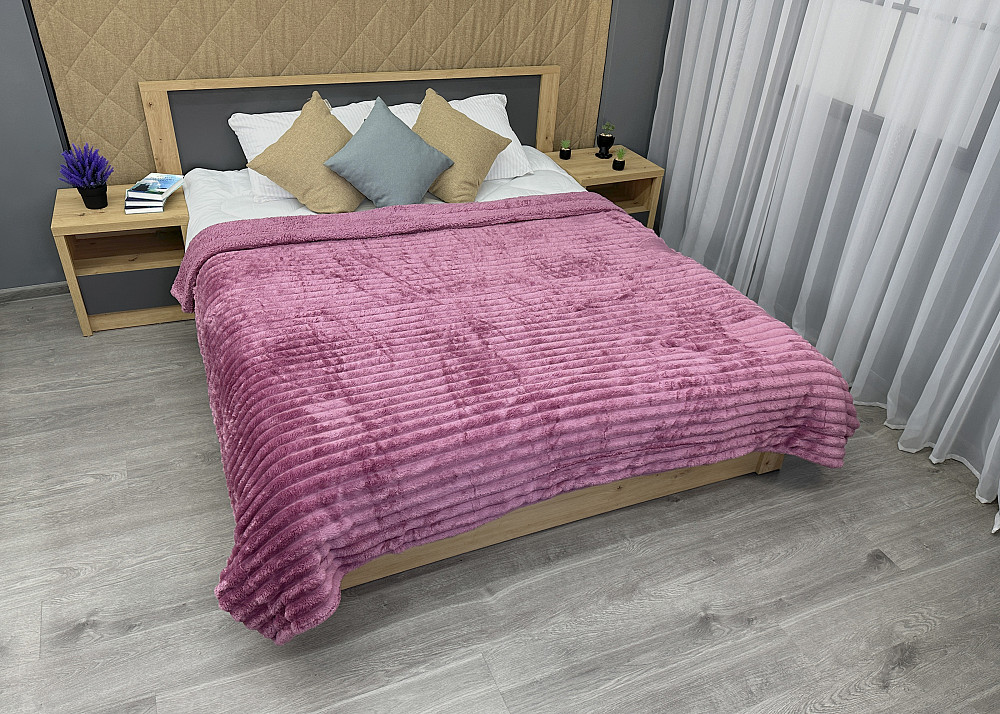 Плед 200х230 см (+-10см) на овчине 