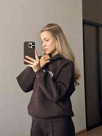 Женский теплый прогулочный костюм двойка: кофта и штаны турецкая трехнить на флисе 48/52 Одесса