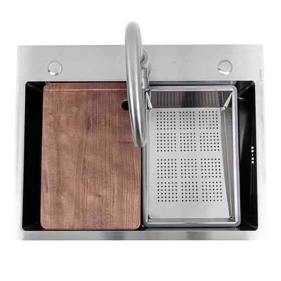 CM 64*50B Кухонна мийка нержавійка (Work station) Valeso Handmade Коломыя