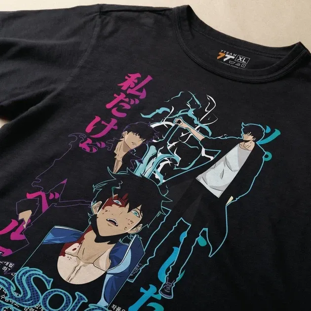 Футболка для підлітка хлопчика з принтом 140olo Leveling 140ung Jin-Woo 4 Розмір 160 Anime10909 Дніпро - фото 3