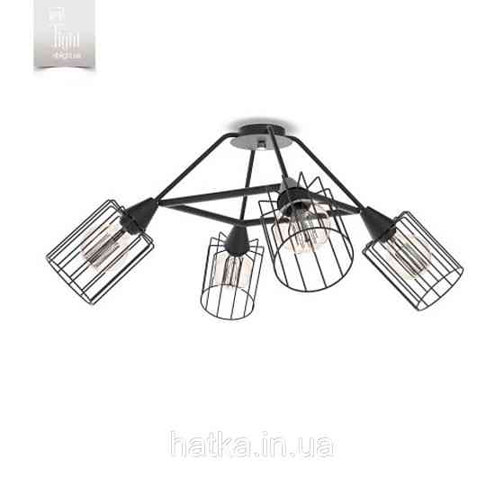 Люстра в стиле лофт LX2494-4 BK Киев