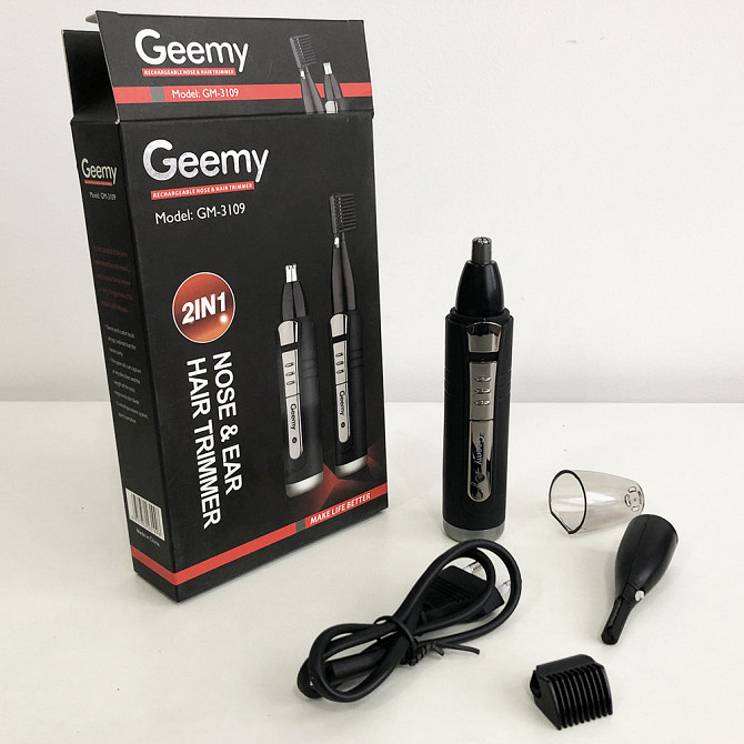Хорошая бритва портативная GEMEI GM-3109 2в1, Многофункциональный триммер для стрижки волос FY-824 и бороды Киев - изображение 8