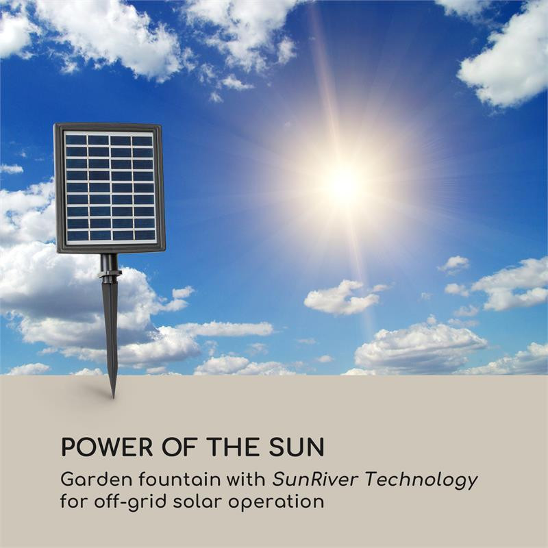 Мессинский каскадный фонтан, солнечный фонтан, садовый фонтан, 4 уровня работы от батареи, 2,8 Вт, солнечная Ровно - изображение 2