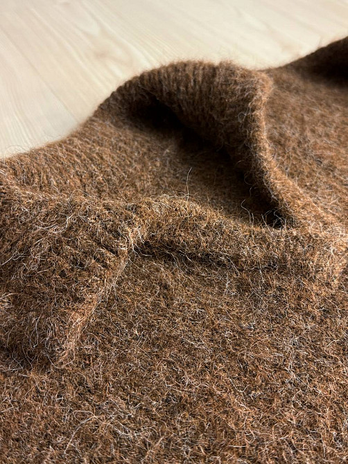 Светр жіночий A-N 19-1 з коміром поло теплий вільний, коричневий, one size Київ - фото 13