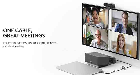 Набір для конференції Logitech Logi DOCK Focus Room Kit камера. Харків