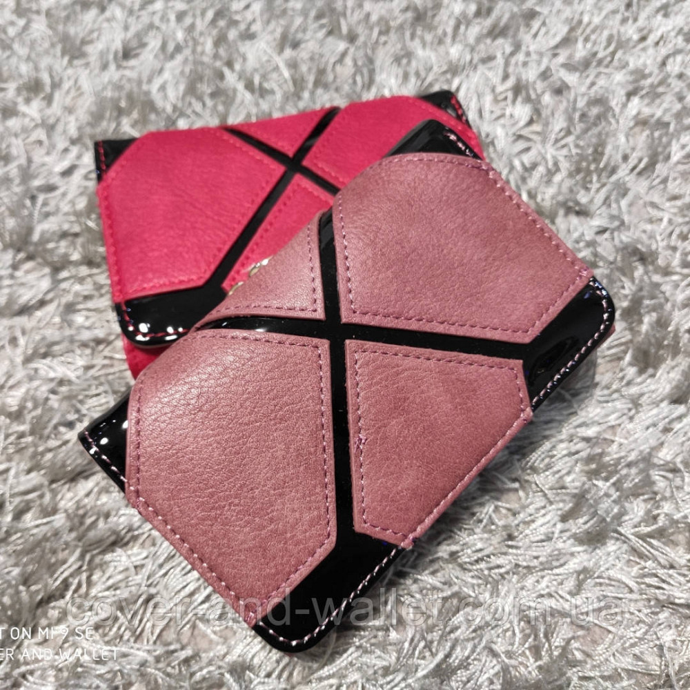 Красивый маленький женский кошелёк с лаковыми вставками MD 623 Киев - изображение 4