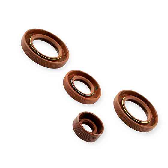 Сальник 2108 (к-кт 4 шт) червоні гумові, шток вибору високий КРТ КПП Мукачево