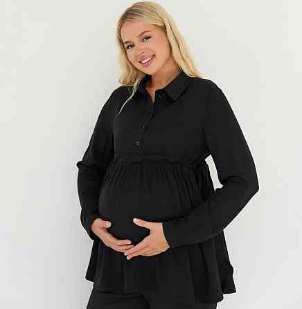 Блузка для беременных и кормящих со шнуровкой Venice Lullababe размер XL (48) Черный Кривой Рог