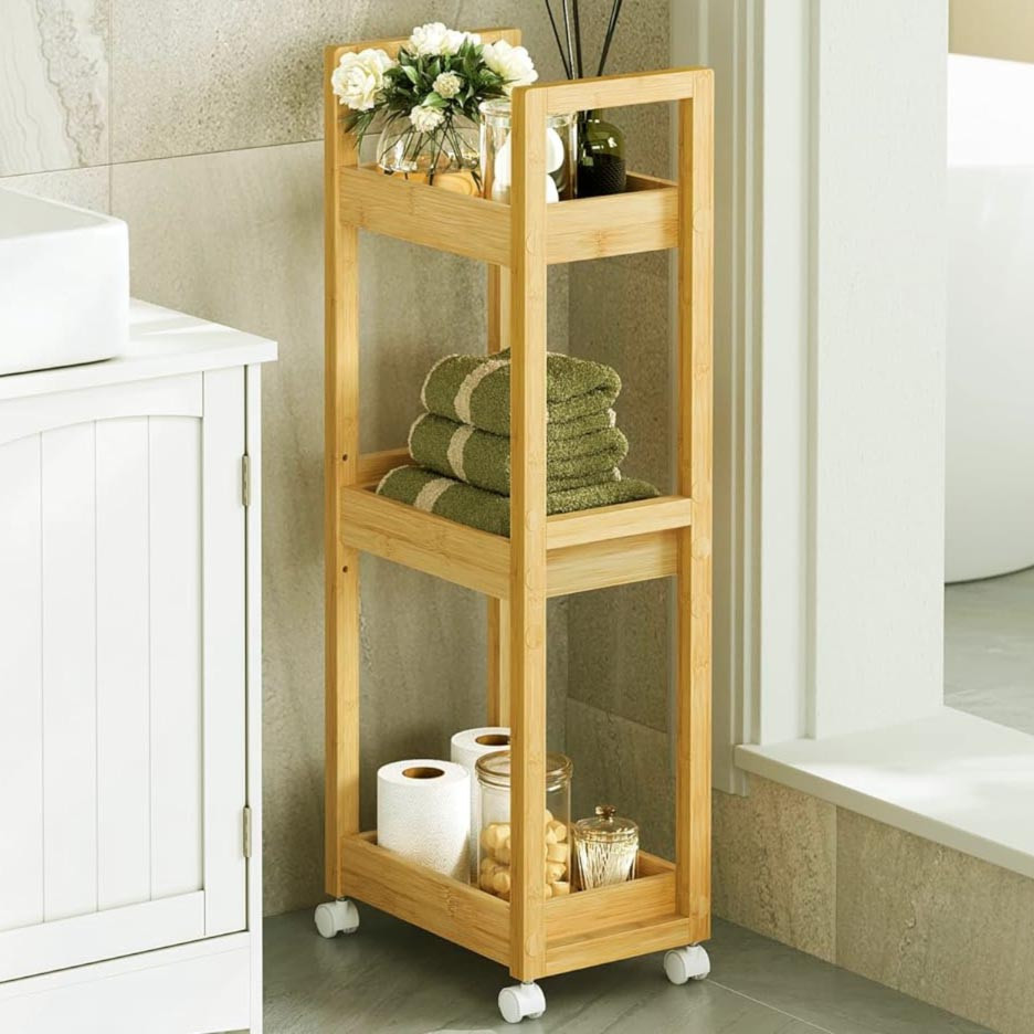 Етажерка для ванної на коліщатах "Касталія" каррі Миколаїв - фото 1