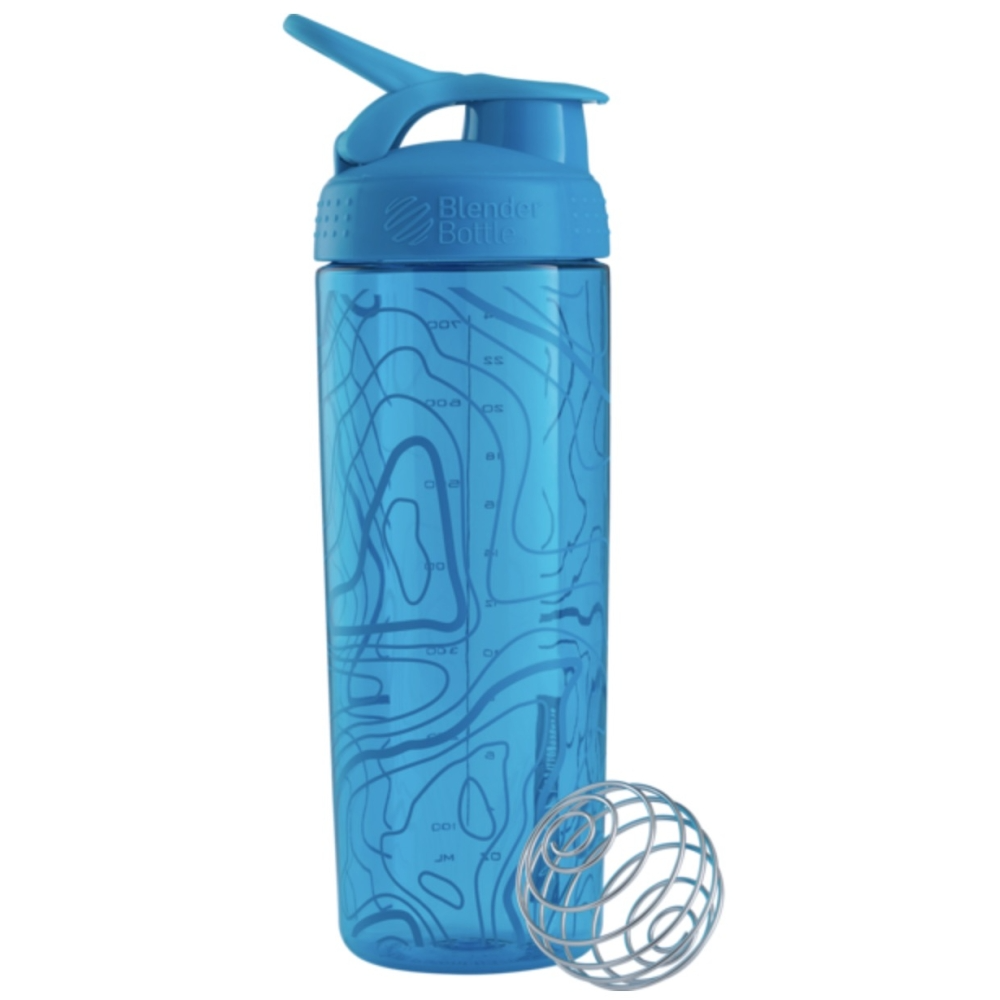 Шейкер BlenderBottle SportMixer Signature Sleek 28oz/820ml Aqua Topt Flow Кам'янське - фото 1